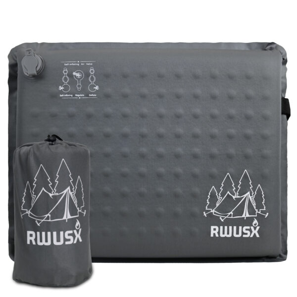 RWUSX Inflatable Stadium Seat Cushion, Portable Self Inflating Outdoor Seat Cushion for Stadium, Airplane, Travel, Camping, Car & Office