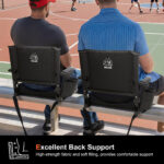 RWUSX Padded Stadium Seats with Back Support and Cushion, Portable Foldable Bleacher Seats with Backs and Cushion for Sports Events Camping Concerts and Festivals - Image 8