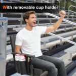 RWUSX Padded Stadium Seats with Back Support and Cushion, Portable Foldable Bleacher Seats with Backs and Cushion for Sports Events Camping Concerts and Festivals - Image 3