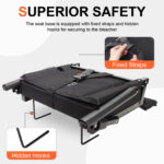 RWUSX Padded Stadium Seats with Back Support and Cushion, Portable Foldable Bleacher Seats with Backs and Cushion for Sports Events Camping Concerts and Festivals - Image 5